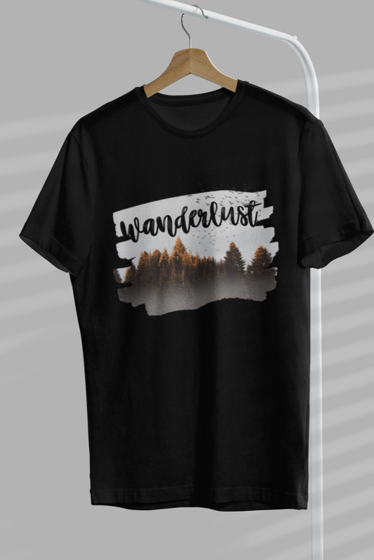 Wanderlust: Lost & Found black t-shirt