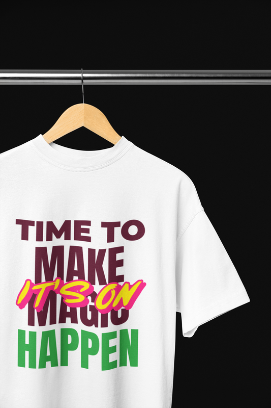 Its on white t-shirt