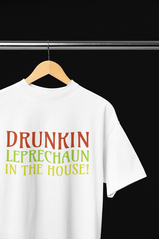 Drunkin leprechaun white t-shirt