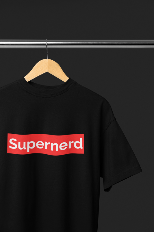 Supernerd black T-shirt