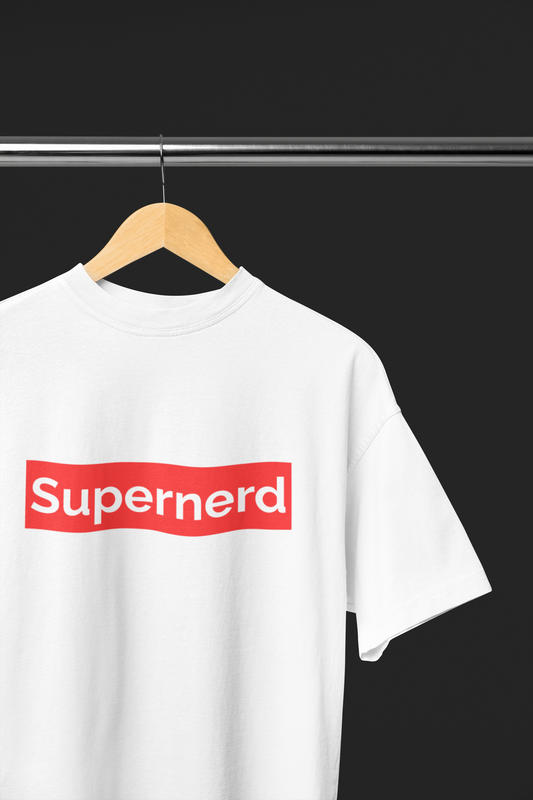 Supernerd white T-shirt